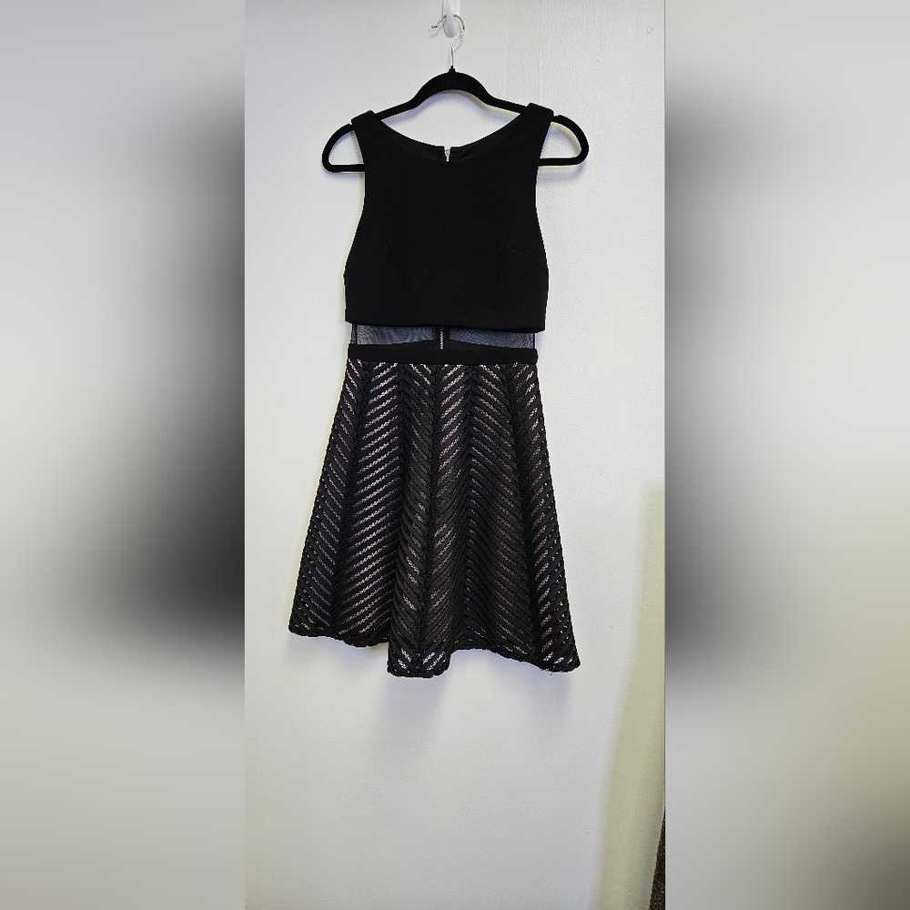 Betsy & Adam Black Midi Dress